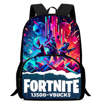 Classic Game FortniteS Child Backpacks Lunch Bag Pencil Case Pupil Large Capacity School Bags For Boy Girl Best Gift