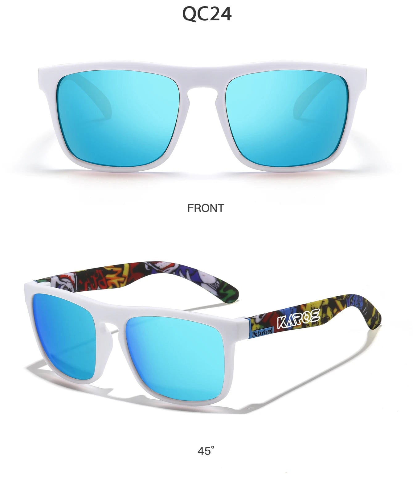 Karos Vintage Polarized Sunglasses Fashion Square Travel Driving Fishing Glasses Men Women Sports UV400 Eyewear Box YZ2024WB