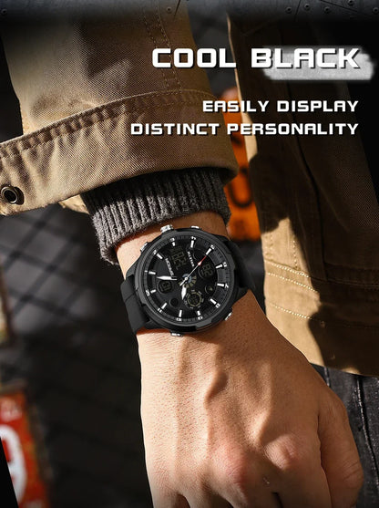 SANDA 9053 G Sports Military Men's Watches Luxury Digital Watch 50M Waterproof Quartz Wristwatch for Male Relogios Masculino