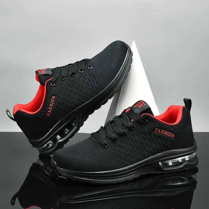 Chaussures de course pour homme, chaussures de sport de plein air, chaussures de tennis décontractées en mesh, chaussures de sport légères à lacets pour le jogging et la salle de sport, nouvelles baskets pour homme