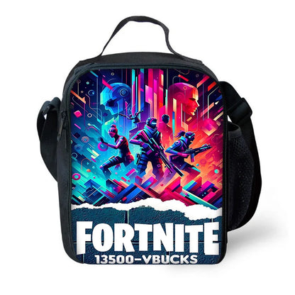 Classic Game FortniteS Child Backpacks Lunch Bag Pencil Case Pupil Large Capacity School Bags For Boy Girl Best Gift