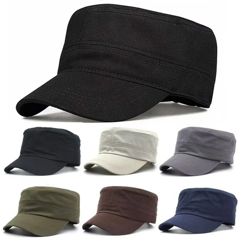 Casquette de baseball tactique militaire unisexe « Spring Solid » pour le sport en plein air, avec fermeture à pression, pour hommes et femmes, style marin