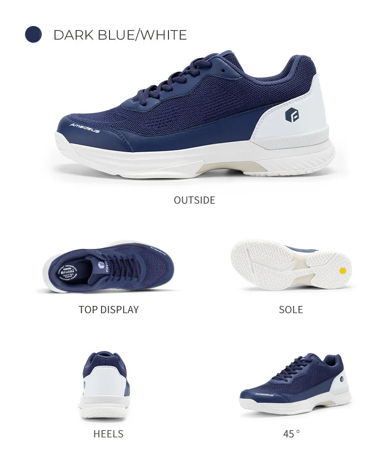 Chaussures de tennis pour homme FitVille, version large 2E, chaussures de sport d'entraînement professionnel, respirantes, antidérapantes, avec soutien de la voûte plantaire