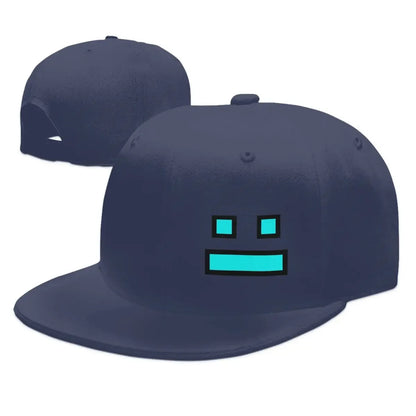 Videoherní kšiltovky Geometry Dash pro muže i ženy, nastavitelné kšiltovky, hiphopové kšiltovky, casquette
