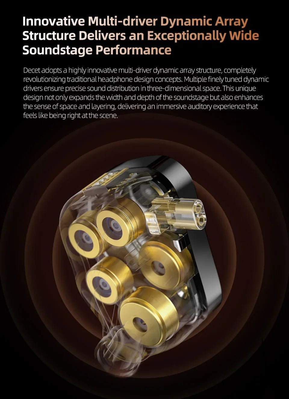 KZ Decet 5DD HiFi Wired In-Ear Earphones – Premium Dynamic Driver Earbuds with Detachable 2PIN Cable & Microphone