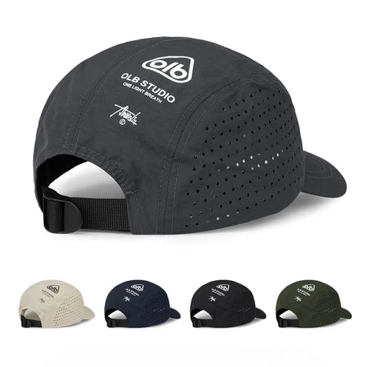 Short Brim Quick-Drying Mesh Baseball Cap - Breathable Lightweight UV Protection Sunshade, for Men Women Couples, Outdoor Hiking