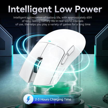 ATTACK SHARK X11SE Wireless Gaming Mouse Tri-Mode, 63g Superlight Gaming Mouse with PAW3311 Sensor, 22000 DPI, Bluetooth & 2.4GHz RGB Gaming Mouse