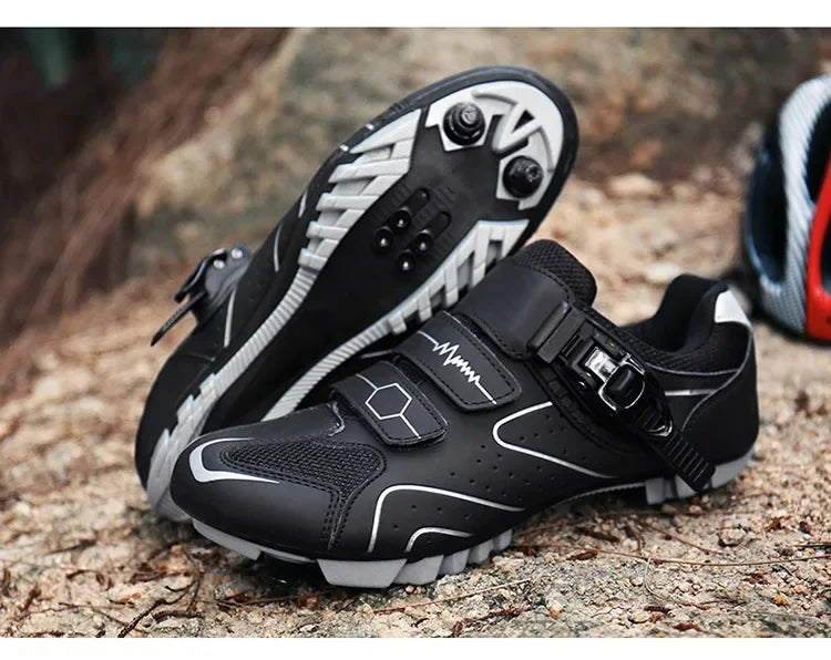 Unisex fietsschoenen met harde zool – 4-seizoenen racefietsschoenen met klikpedalen voor MTB en buitensporten