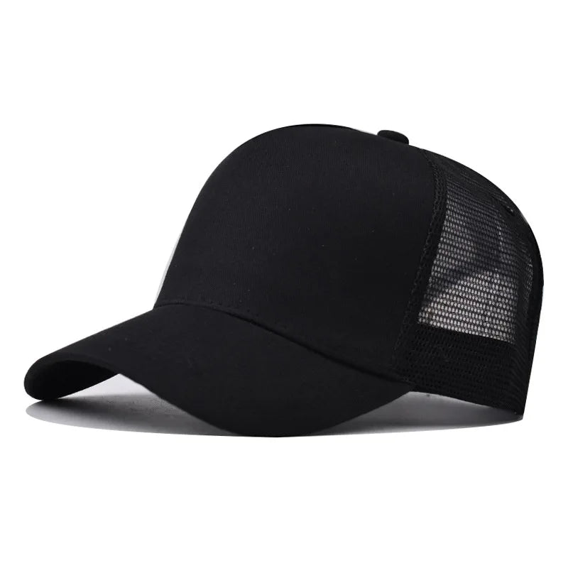Baseballkasket til voksne Netkasket Lavt buet skygge Hat Unisex Sommerhat Åndbar hat med skygge Forår/efterår-kasket Hiphop-kasket med tæt pasform