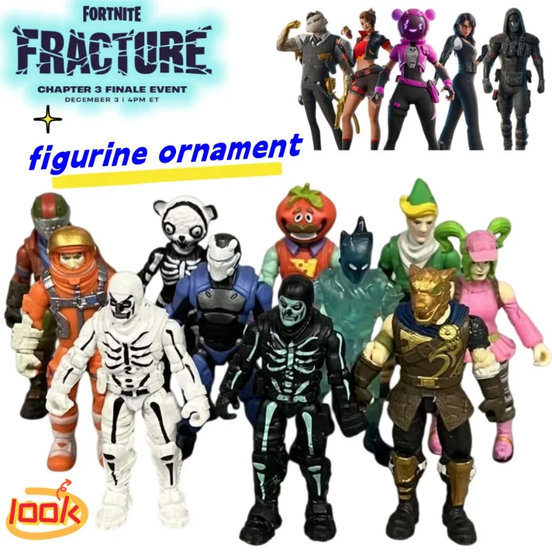 Figurină Fortnite Robin Zix pentru periferice de gaming, model cartoon, jucărie articulată creativă, ornament decorativ, cadou de ziua de naștere