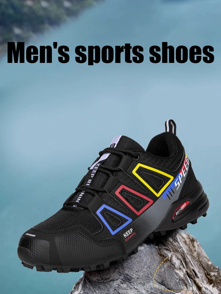 Chaussures de cyclisme pour homme - Chaussures de cyclisme tout-terrain (montagne et cross-country) pour homme - Chaussures d'entraînement de cyclisme antidérapantes et résistantes à l'usure - Chaussures de randonnée