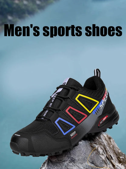 Chaussures de cyclisme pour homme - Chaussures de cyclisme tout-terrain (montagne et cross-country) pour homme - Chaussures d'entraînement de cyclisme antidérapantes et résistantes à l'usure - Chaussures de randonnée