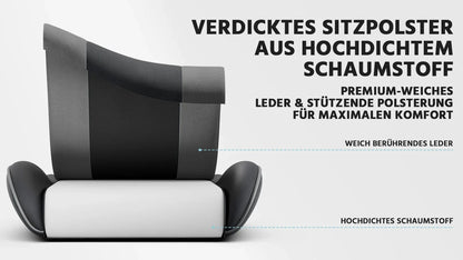 Comanlai Gaming Chair with Footrest Ergonomic High Back Computer Chair with Adjustable Headrest Lumbar Support PU Swivel Chair