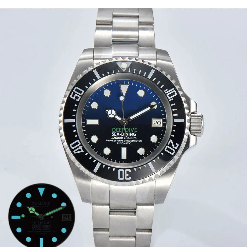 44mm High-end Men's Watch NH35 Mechanical Watch Automatic Movement Watch Sapphire Glass Stainless Steel Waterproof Watch