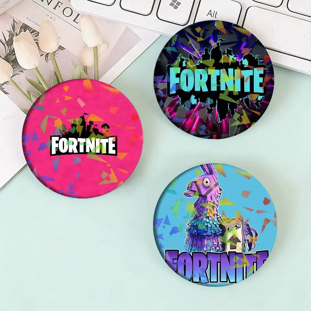 Game F-Fortnite-Logo-Druck für Laser-Abzeichen, Ansteckpin für Rucksack, Kleidung, Hut, Broschen-Dekoration, Kunstgeschenke