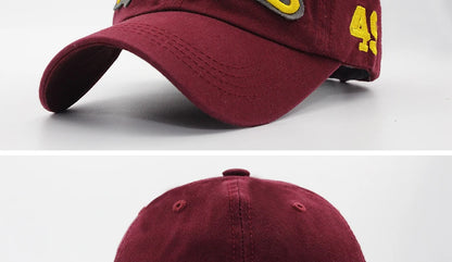 Baseballkappe mit großer Buchstabenstickerei für Herren, Sommer, Freizeit, Damenmode, Snapback, Baumwollkappen, Schirm, Hip-Hop-Mütze, Herbst, verstellbar