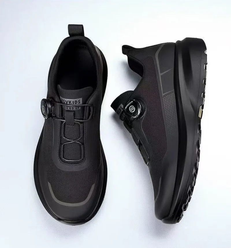 Original New Men Rotating-Button Driving Sneakers Platform Casual Walking Shoes Outdoor Wear-Resistant Running Sports Shoes Plus Size