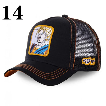 Dragon Ball DRAGONBALL Mesh Cap Cartoon Mesh Cap Men And Women Baseball Cap Fashion Patch Trucker Cap