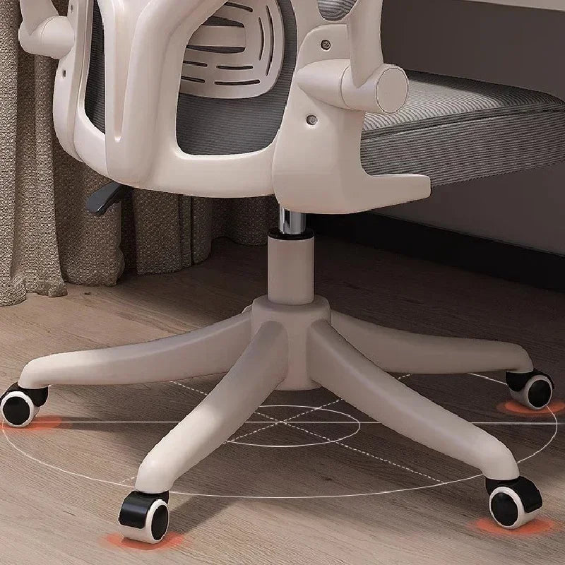 Ergonomic Recliner Computer Chair, Adjustable Swivel Office Gaming Chair with Wheels, Comfortable Lounge Accent Chair for Home Office & Living Room