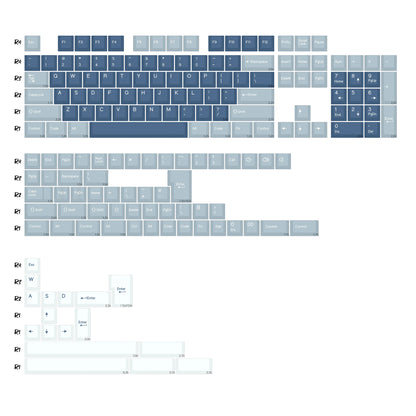 KBDiy GMK MarrsGreen Tastenkappen Retro PBT ISO Double-Shot Cherry-Profil Tastenkappen für MX-Switches Mechanische Gaming-Tastatur-Tastenkappen