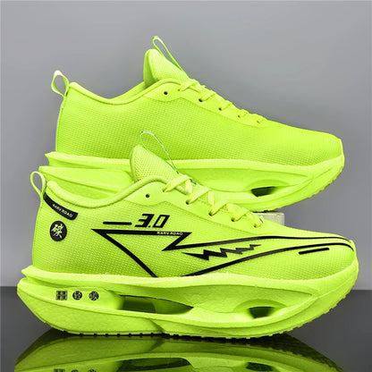 2026 Running Shoes Carbon Board Marathon Men Sports Breathable Lightweight Women's Comfy Athletic Antiskid Sneakers Casual New