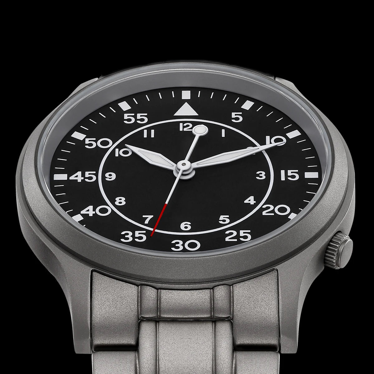BERNY Titanium Men Wristwatch AR Coat Sapphire Fashion Wristwatch Luminous VH31 Ultra-thin Quartz Watch Waterproof 5ATM Watches