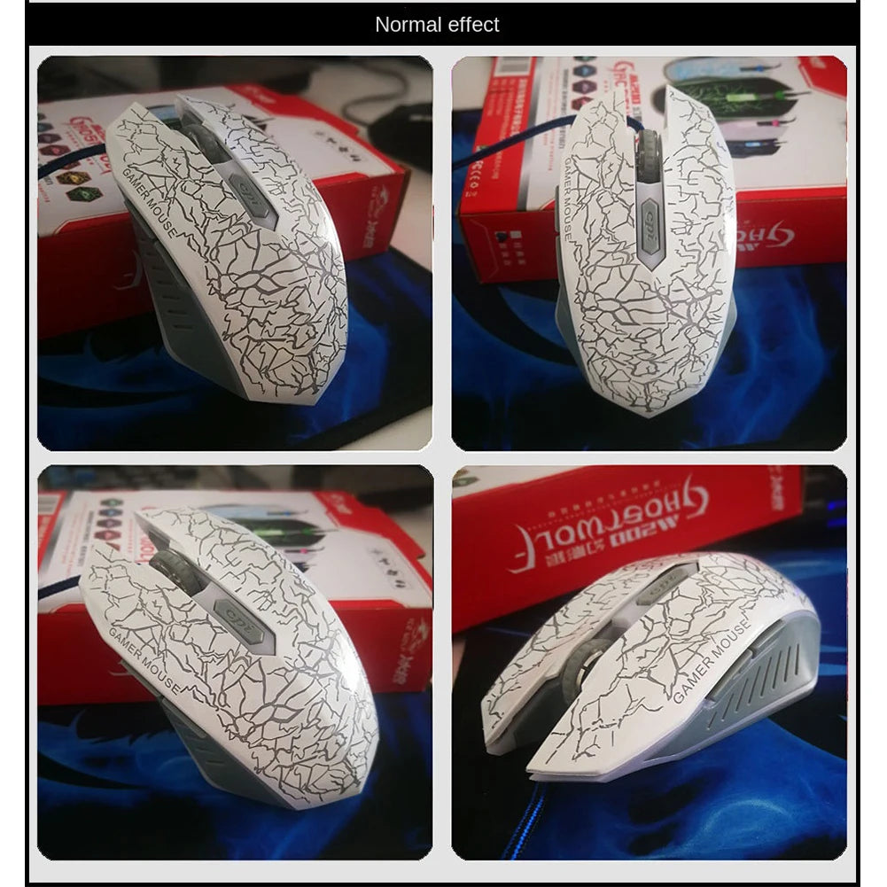 USB Wired Mouse Mouse Gamer LED Computer Gaming Mouse Colorful Professional Ultra-precise Game For Dota 2 For LOL Gamer 2400 DPI