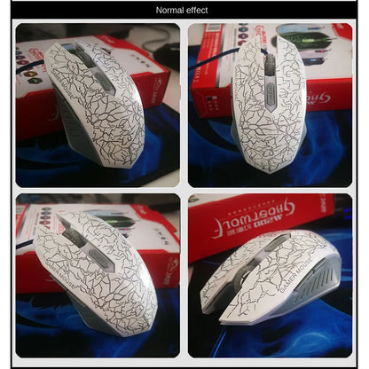 USB Wired Mouse Mouse Gamer LED Computer Gaming Mouse Colorful Professional Ultra-precise Game For Dota 2 For LOL Gamer 2400 DPI