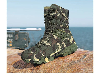 Hiking Shoes Men Boots Wear-resistant  Breathable Casual Sports Shoes Men Ankle Boots Comfortable Outdoor High-top Boots Men