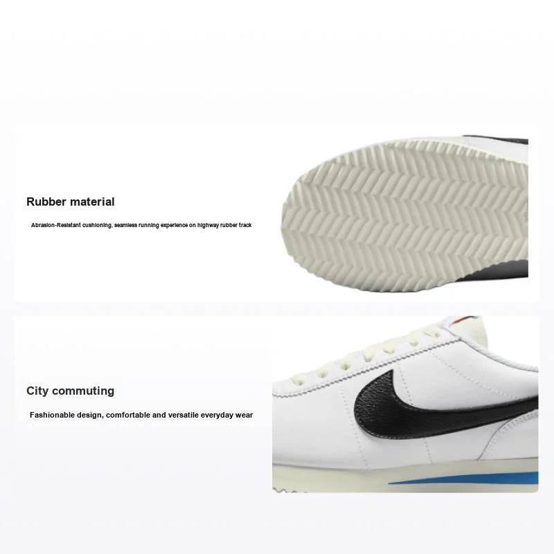 POIZON Nike Cortez White Black Light Photo Blue Women's