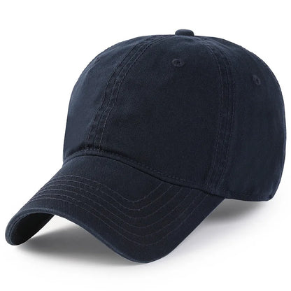 Baseballová čepice Big Head Plus Size, 100 % bavlna, vhodná pro muže i ženy, nastavitelná, čepice typu „dad hat“, nadměrná velikost 58–60 cm, 61–65 cm