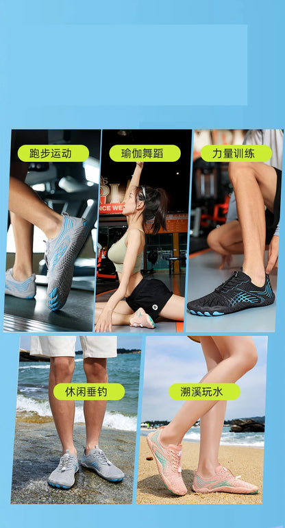 Chaussures neutres et confortables, chaussures pour les pieds nus, chaussures de sports nautiques, chaussures de fitness et de course à pied, chaussures de plein air et de plage, chaussures respirantes à séchage rapide