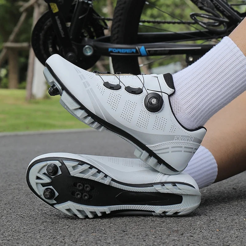 Men's Mountain Bike Shoes MTB, Breathable, Non-Slip, High Hardness, Suitable For Outdoor Road Racing, Mountain Off-Road Riding 37-46