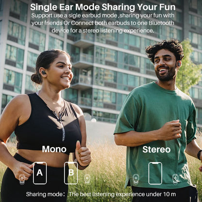 TOZO T10 Bluetooth 5.3 Earphones, Wireless Headphones, AI Enhanced Calling With Deep Bass, IPX8 Waterproof Earbuds, 45H Play