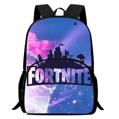 Kids  School Backpack with Front Pocket,  Light Weight Cartoon Fortnite Children Backpack For Age 6-9 , Bags For Boys Girls