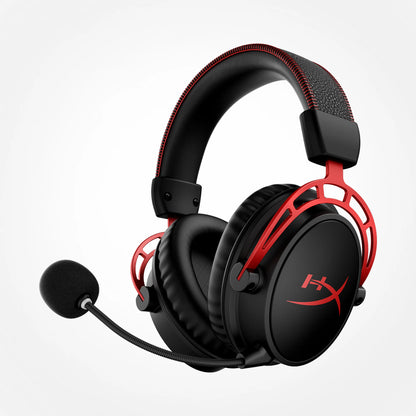 Original HyperX Cloud Alpha Wireless Gaming Headsets Detachable Mic Dual Chamber Drivers On-Earcup Controls 300hr Playtime