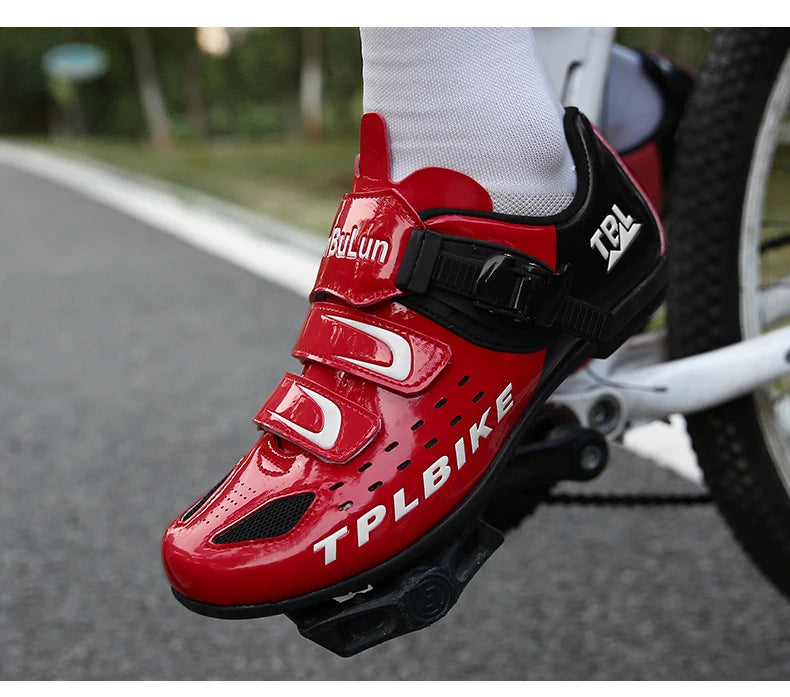 New Men's and Women's Bicycle Shoes,Outdoor Cycling Shoes,Three Functional Soles,Professional Training Shoes
