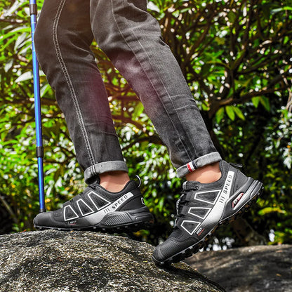Lockless-Fahrradschuhe für Herren, Outdoor-Wander- und Cross-Country-Schuhe mit rutschfester Sohle, atmungsaktive Sportschuhe, Rennradschuhe