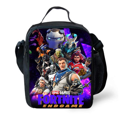 F-FortniteS Child Insulated Large Capacity Bag for Boy Hot Game Girl Student Outdoor Picnic Resuable Thermal Cooler Lunch Box
