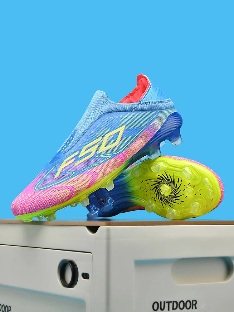 Chaussures de football pour homme New Society Grass Tenis - Chaussures de sport d'extérieur ultralégères et respirantes pour adulte - Chaussures de football pour homme - Baskets de football