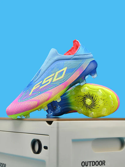 Chaussures de football pour homme New Society Grass Tenis - Chaussures de sport d'extérieur ultralégères et respirantes pour adulte - Chaussures de football pour homme - Baskets de football