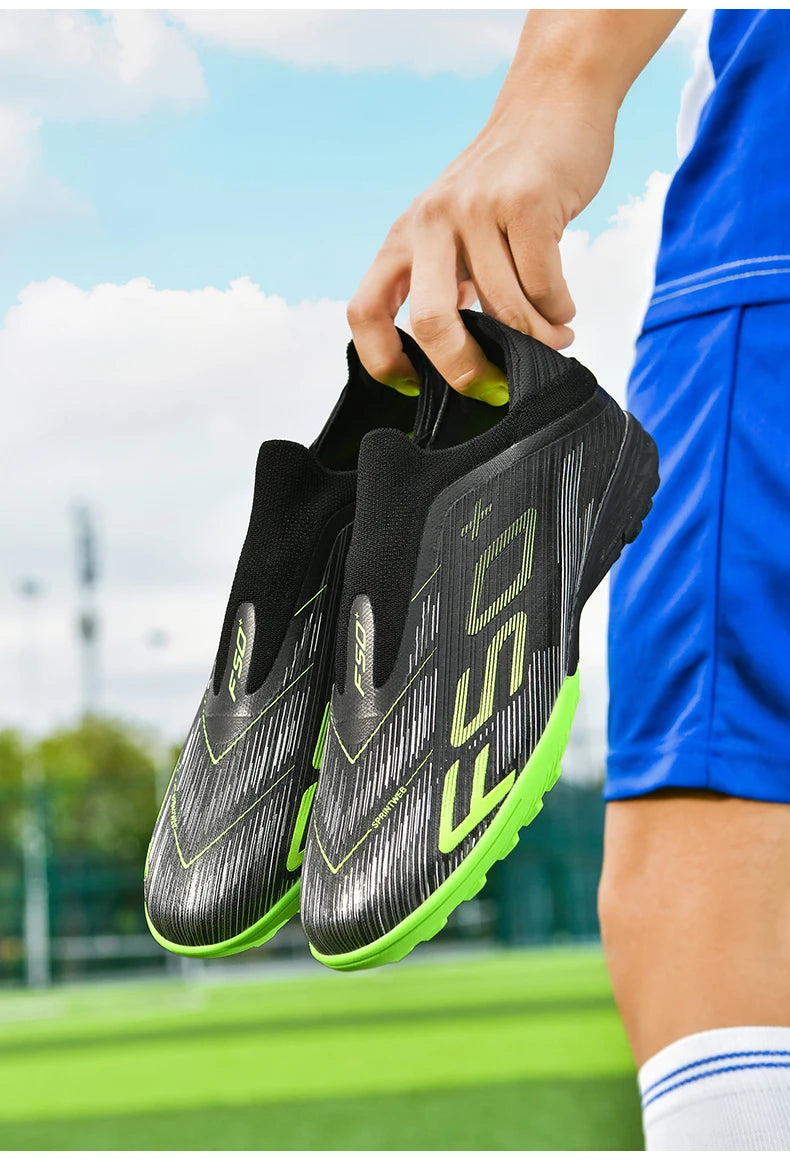 Neue Herren-Fußballschuhe, rutschfeste Indoor-Futsal-Fußballschuhe, Match-Rasenstollen, hochwertige Sneaker, Bestseller, High-Top, Outdoor