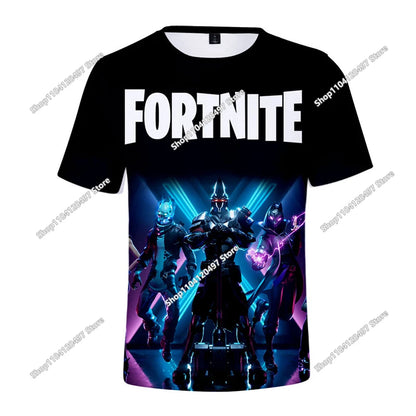 Children's Summer T-Shirt Battle Royale Fortnite Hero Victory 3D T-shirt Tees Boys Girls Baby Clothes