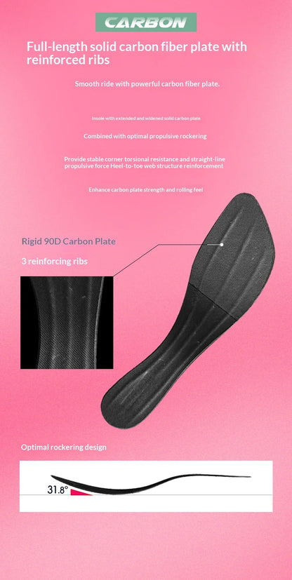 Chaussures de course à pied BMAI 42 km Marathon pour homme et femme – Baskets de luxe à semelle en carbone pour femme – Baskets amortissantes – Chaussures de sport respirantes pour homme