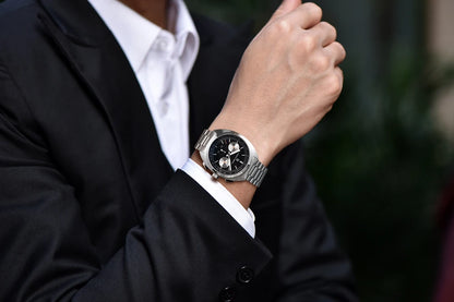 PAGANI DESIGN 2026 Retro Luxury Men's Quartz Watches Sports Chronograph VK63 Watch For Men AR Sapphire Waterproof Leather Clock