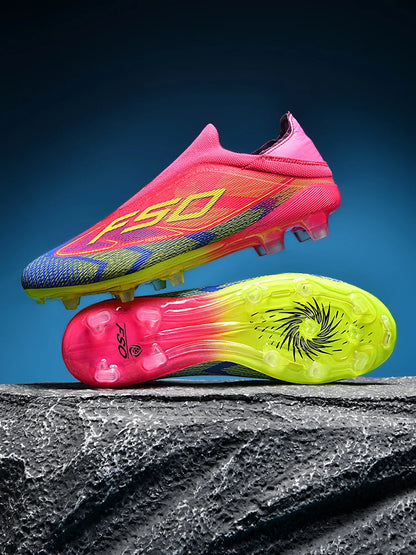 Chaussures de football pour homme New Society Grass Tenis - Chaussures de sport d'extérieur ultralégères et respirantes pour adulte - Chaussures de football pour homme - Baskets de football