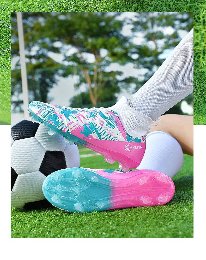 Chaussures de football haut de gamme Double Star pour homme, modèle AG Long Stud, authentiques. Chaussures de match et d'entraînement professionnelles pour adolescents et adultes