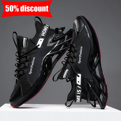 Chaussures de course pour homme : nouvelles baskets en maille respirante, semelle antidérapante et résistante à l'usure, pour le sport quotidien, tendance, mode et décontractées
