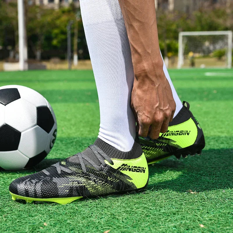 Chaussures de football pour homme, crampons, chaussures de football professionnelles, mailles respirantes, football junior, baskets antidérapantes pour homme, Society Chuteira