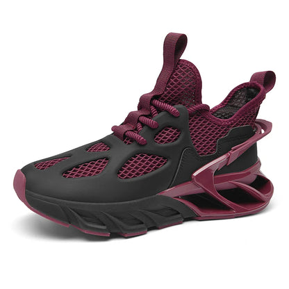 Chaussures de sport pour homme - Nouvelles chaussures de course d'extérieur en mesh respirant, haute élasticité - Chaussures de tennis de sport tendance et confortables pour l'été